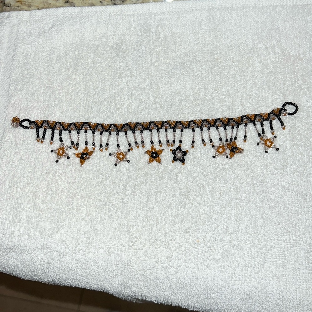 Beaded Caribbean ankle bracelet